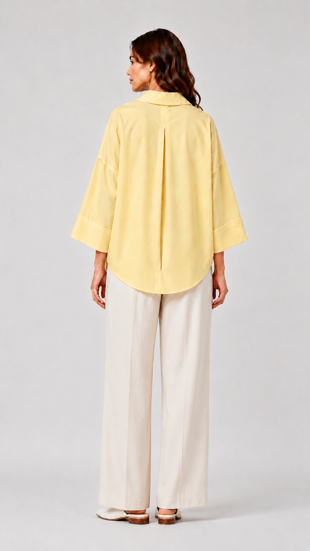 Relaxed Linen Button-Up Blouse