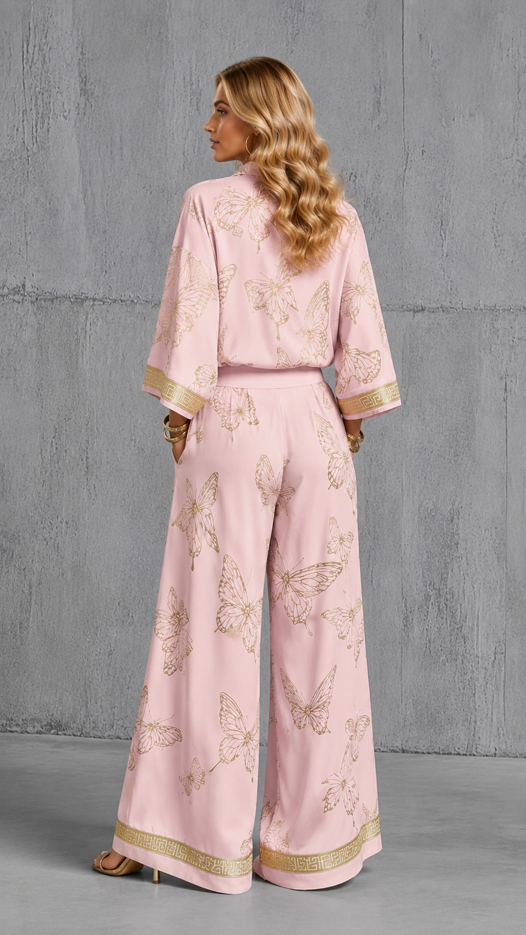 Butterfly Print Two-Piece Set — Buy 2, Get 15% Off — The More You Buy, The More You Save!