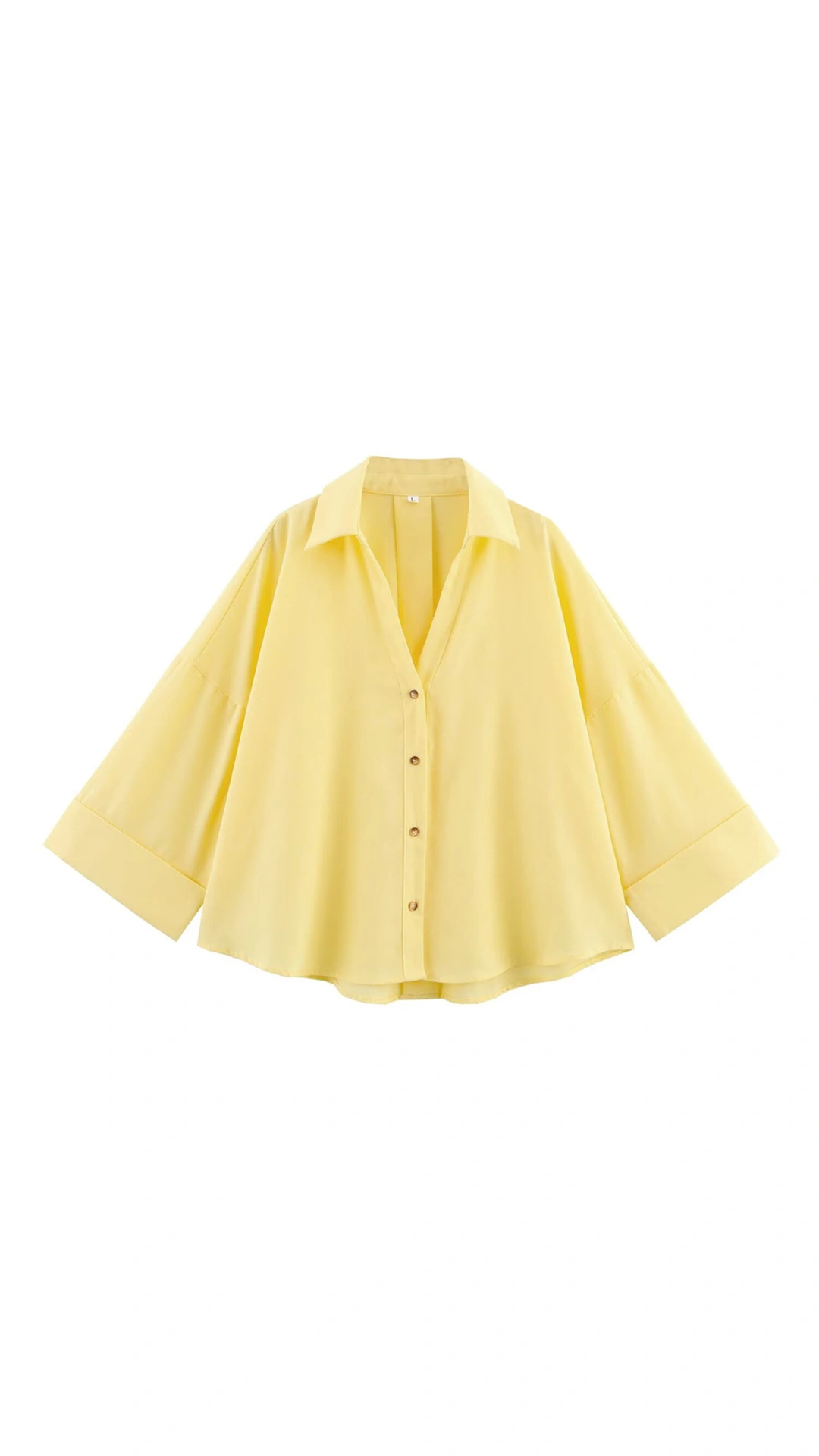 Relaxed Linen Button-Up Blouse