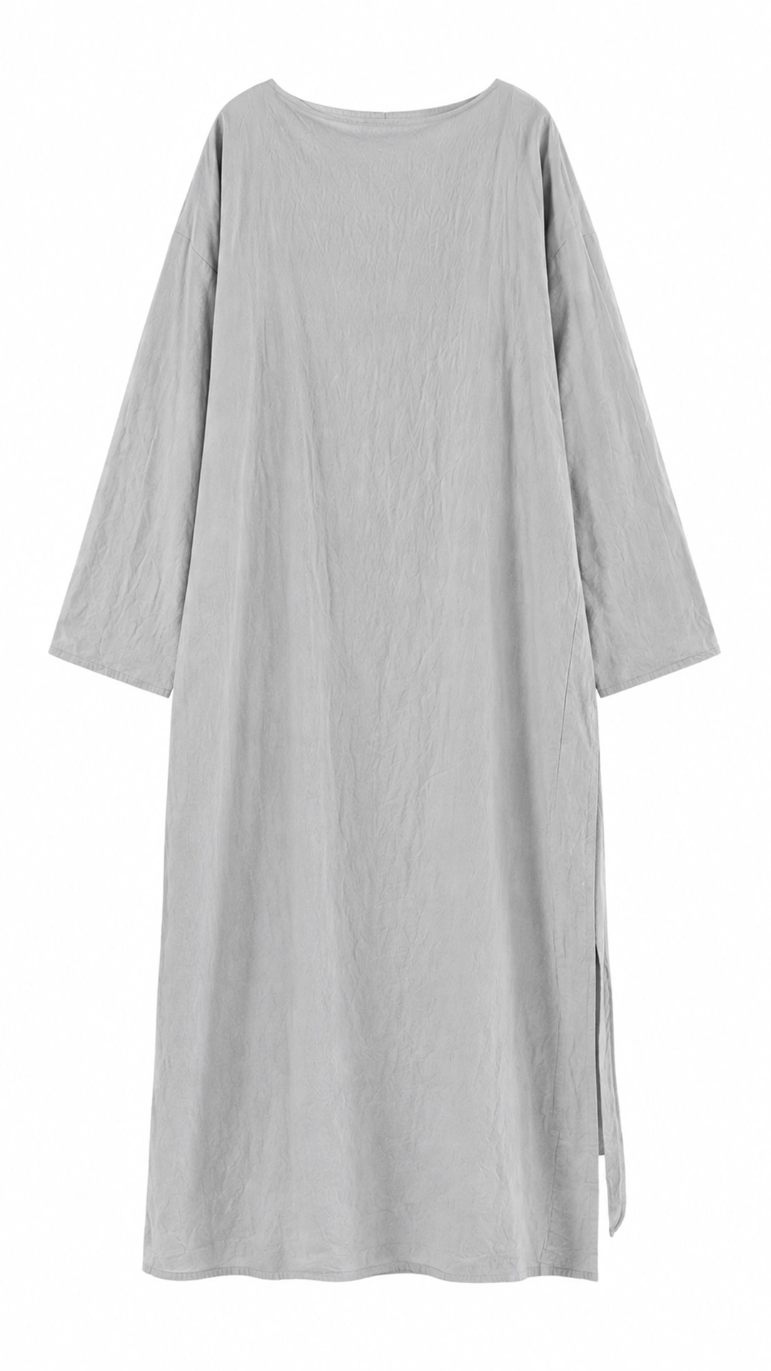Adjustable Waist Tie Maxi Dress – Elegant Long Sleeve Dress