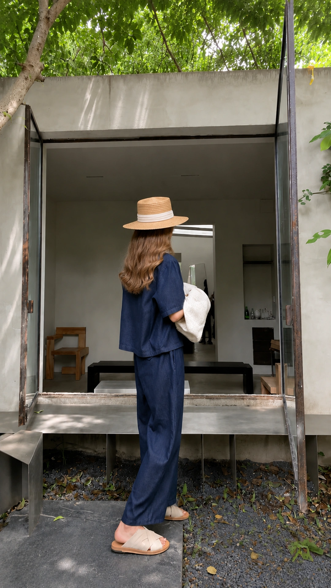 Effortless Navy Two-Piece Set